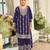 Purple Chinon Fabric Embroidery Sequence Work sharara salwar suit collection un stitched