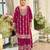 Rani pink Chinon Fabric Embroidery Sequence Work sharara salwar suit collection un stitched