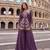 Lavender Heavy Crunchy silk sharara salwar suit Readymade collection With Embroidery Sequence Work 