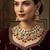Stunning maroon color kundan necklace set for ethnic occasions