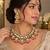 Elegant red color kundan necklace set for traditional wedding wear
