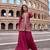 Rani Pink Heavy Crunchy silk sharara salwar suit Readymade collection With Embroidery Sequence Work 
