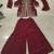 Rani Pink Heavy Crunchy silk sharara salwar suit Readymade collection With Embroidery Sequence Work 