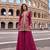 Rani Pink Heavy Crunchy silk sharara salwar suit Readymade collection With Embroidery Sequence Work 