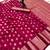 magenta woven design khadi silk blend saree with blouse