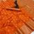 orange woven design khadi silk blend saree with blouse