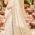 white woven design khadi silk blend saree with blouse