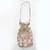 Beige multicolor silk potli bag