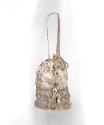 Gold silk potli bag 5