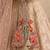 Orange gold silk potli bag