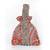 Orange gold silk potli bag
