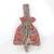 Orange gold silk potli bag