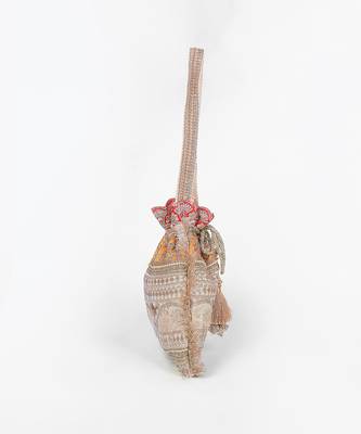 Mustard gold silk potli bag 2