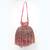Multicolor gold silk potli bag