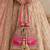 Pink gold silk potli bag