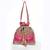 Pink gold silk potli bag