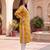 Women's yellow rayon floral printed kurta | elegant ethnic wear kurti | trendy casual & festive wear for women
