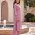 Women's purple silk blend solid embroidered kurta and trouser set | trendy ethnic wear for women