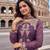 Lavender embroidery sequnce work heavy crunchy silk fabric readymade sharara salwar suit collection