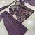 Lavender embroidery sequnce work heavy crunchy silk fabric readymade sharara salwar suit collection