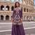 Lavender embroidery sequnce work heavy crunchy silk fabric readymade sharara salwar suit collection