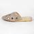 Gold synthetic mojari flats
