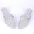 Silver synthetic mojari flats