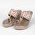 Peach velvet kolhapuri heels
