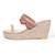 Pink laced kolhapuri heels