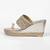 Gold laced kolhapuri heels