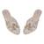 Gold synthetic mojari heels