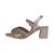 Gold synthetic sandal heels