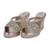 Gold synthetic wedges heels