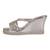 Gold synthetic wedges heels