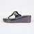 Black synthetic kolhapuri heels