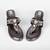 Black synthetic kolhapuri heels