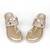 Gold synthetic kolhapuri heels