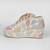 Yellow synthetic embroidered casual shoes