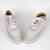 White synthetic beaded casual shoes