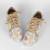 Yellow synthetic embroidered casual shoes