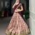 Women's Tussar Silk Floral Kalamkari Printed Lehenga Choli with Embroidered Border Dupatta