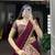 Women's Tussar Silk Floral Kalamkari Printed Lehenga Choli with Embroidered Border Dupatta