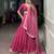 Women's Rani Pink Georgette Sequins Embroidered Lehenga Choli