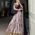 Women's Tussar Silk Floral Kalamkari Printed Lehenga Choli with Embroidered Border Dupatta