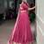 Women's Rani Pink Georgette Sequins Embroidered Lehenga Choli