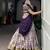 Women's Tussar Silk Floral Kalamkari Printed Lehenga Choli with Embroidered Border Dupatta