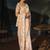 cream madhurai silk blend saree with jari thread sequence cut dana and moti heavy hand work