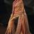 red sabyasachi cloth saree with jari & sequence heavy hand work