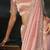 pink madhurai silk blend saree with bids moti heavy work