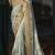 pista madhurai silk blend saree with jari thread cut dana and jardoshi heavy hand work